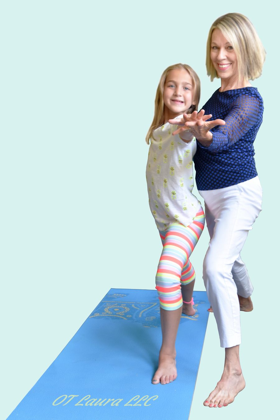 Laura O'Brien, OTR/L with a child